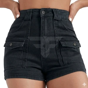 Ladies Short Jeans High Rise Denim Young Girls Sexy Tight Shorts for Women Cotton Pants Summer Denim Shorts for Women