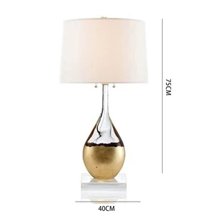 Simple Modern Glass Table Lamp for Bedroom Nightstand, Living Room, Study, Hotel Decoration, Creative Glass Lighting Fixture