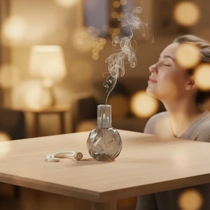 200ml Unique Colored Glass Perfume Lamp with Anti-Odour Scented Ignition Catalytic Feature Eco-Friendly & Durable