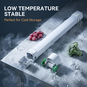IP65 Waterproof Vapor Tight 2FT COB LED Batten Lamp with Dimmer for Warehouse & Office Lighting