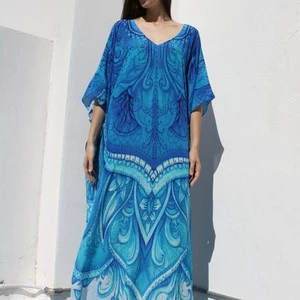 Wholesale Cross-Border Beach Cover-Up Loose-Fit Robe-Style Resort Sun-Protective Chiffon One-piece 2-Piece Set Top Dress 5D29