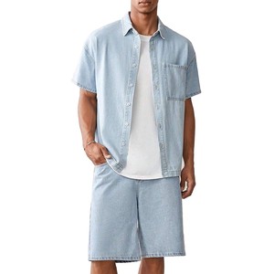 2025 Hot Selling Custom Made Men's Denim Shorts in Top Quality Quick Dry Breathable Soft Summer Wear Denim Shorts