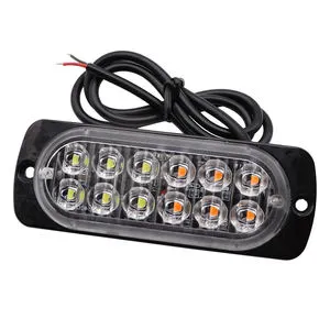 Flashing Red Blue Emergency Lamp Trailer Beacon Light Car Strobe Breakdown Warning Light 12LED Strobe Lights for Trucks