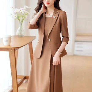 Women's Fashion Casual Suit New Spring and Autumn Elegant Professional Suit Two-Piece Set