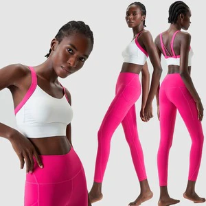 Women's Plus Size 2-Piece Workout Set Seamed Solid Breathable Eco-Friendly Anti-UV Lightweight Active Stretch Yoga Shorts Waist