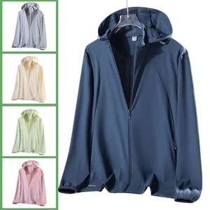 Summer Couples' Hooded Breathable Quick-Drying UPF50 Cycling Jersey Lightweight Sun-Protective Jacket for Women Men; Team Wear
