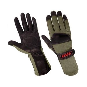 Nomex Anti-Static Leather Flight Gloves Pilot Safety Gloves Flame Retardant Professional Standard Heat Tear-Resistant