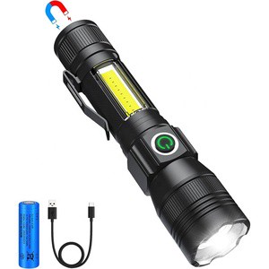 LED Flashlight Rechargeable Waterproof 4 Modes