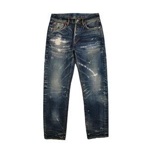 Men's Jeans Long Pantalon Cargo Denim with Slim Fitting Straight Leg Casual Style Pants