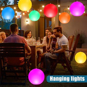 Waterproof Solar Floating PVC Ball Light for Garden Home Party Outdoor Decor for Swimming Pool