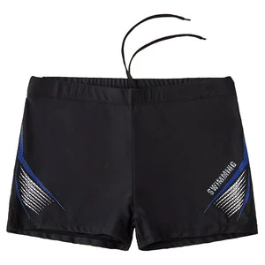 Wholesale Beach Solid Color Trunks Print Adult Swimming Suit Men'S Swimming Swimwear