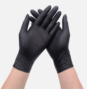 Disposable Nitrile Gloves Pack of 100 Free Safety Working Gloves for Food Handle or Medical and Industrial Use EOS Disinfection