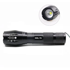 Powerful 10W Tactical LED Flashlight Compact Zoom Flashlight with Aluminum Alloy Body Handheld 18650 LED Flashlights for Outdoor