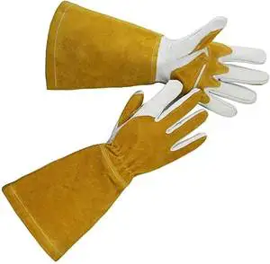 Heat Resistant Polyethylene Safety Gloves 10 Inch Full Textured 11 oz Fire Proof Durable Anti-Slip Tear-Resistant Straight Cuff