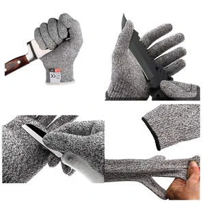 CE EN388 HPPE Anti-Cut Gloves Level 5 Heat-Resistant Puncture-Resistant Tear-Resistant Kitchen Knife Blade Proof Safety