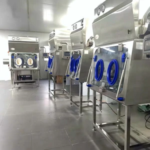 New High-Efficiency CE ISO Negative Pressure Isolator with Emergency Response Function H14 HEPA Filter SIEMENS Touch Screen