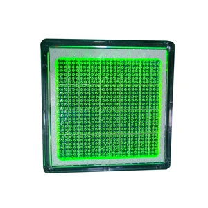Solar Powered LED 10 Led Outdoor Square Solar Brick Led Ground RGB Path Light