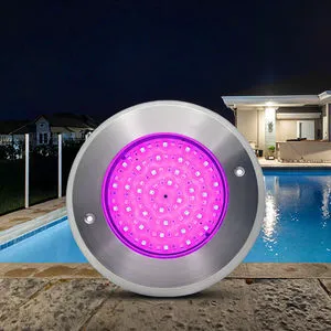New Arrival IP68 Slim Flat 8mm 6W IP68 Piscina Led 316SS Swimming Pool Lamp Wall Mounted Pool Underwater Light Blub AC12V