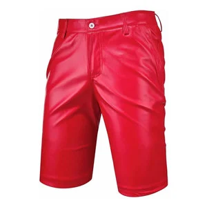 Premium Men Leather Shorts Stylish Street Fashion Bottom for Night Out Casual and Party Look