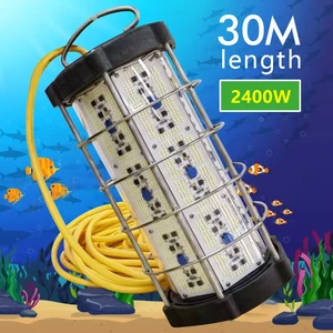 commercial fish squid led attracting fishing night float light lamp fishing 2000w under water light for fishing