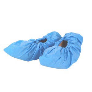 High Quality Disposable Anti-Slip PE Overshoes Non-Woven Dustproof Shoe Covers for Safety
