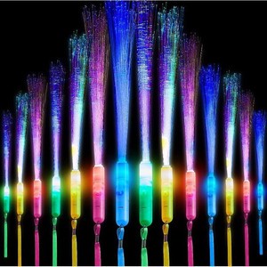 Colorful Changing Light Stick LED Glow Stick Concert Fiber Optic Fiber Rod Bar Party Wedding Festival Concert Atmosphere Props