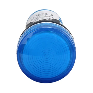 Waterproof IP65 Blue LED Indicator Light 240V CE Certified Screw Terminal PC Material for Control Panel