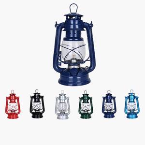 Retro Kerosene Lamp, Old-fashioned Portable Glass Barn Lantern, Decorative Outdoor Camping Light