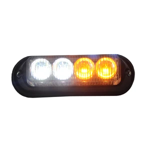 Mounting Grille Light Lighthead 1W LED Warning Motorcycle Car Vehicle Headlight