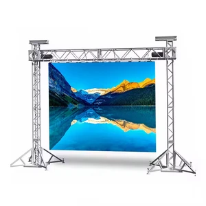 High Brightness Movable P3.91 IP65 Outdoor LED Video Wall for Retail Store Stage Background Floor Stand Rental Display