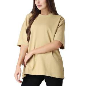 Women's Summer Casual Spandex/Cotton Quick Dry Breathable Plus Size Short Length T-Shirt Customized Black BD Wholesale Price