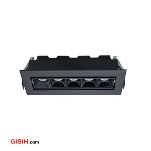 LED Modern Aluminum Embedded Grille Light Anti-glare Ceiling Spotlight for Home Office