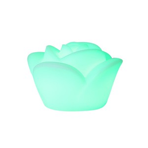 Fashionable Rose Flower LED Float Lamp Swimming Pool Flower Atmosphere Light