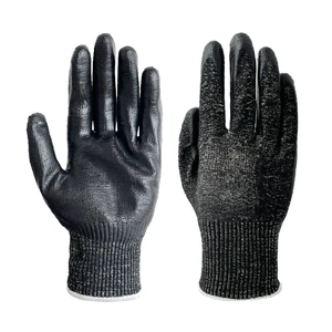 HPPE Cut Resistant CE High Quality Durable Thickened Level 5 Palm Coating De Trabajo Anti-cut Gloves Non-slip Mechanics Gloves