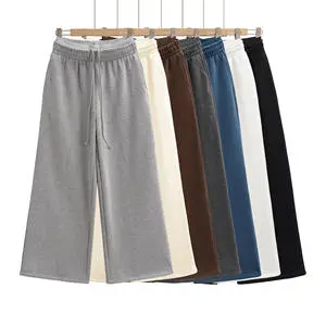 High Street Two-Piece Corduroy Sweatpants Low Waistband Boot Cut Skinny Fit Pleated Front Hip Hop Casual Pants Autumn
