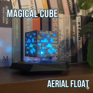 Creative Floating Magnetic Levitation ABS Cube Light Smart Touch LED Warm Ambient Lamp 360 Rotating Night Home Office Decor