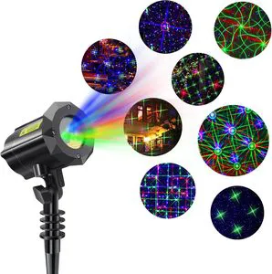 Outdoor Christmas Lights Garden Laser Lights Projector Treetop House Decoration X-35P-B