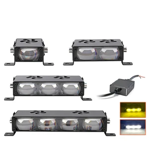 10W 20W 30W 40W Dual Color LED Spotlight Grille Light with Cooling Fan for Car Truck SUV Motorcycle ATV Offroad Driving Lamp