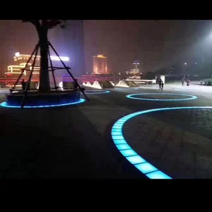 OEM Factory Price Architectural Multi-color Outdoor Underground square Led Recessed Light Brick Landscape Paver Lights