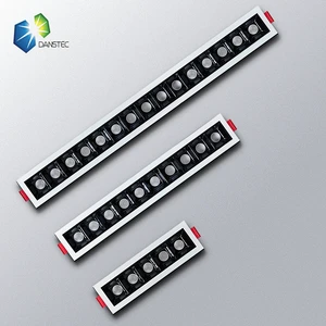 Indoor Linear Recessed Downlight CRI90 COB Grill Light 5 LEDs 10W Laser Blade Light