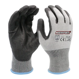 MaxiPact Anti-Cut Gloves Colorful Wholesale Reviews for Cutting Hand Protection Labor Safety Work Gloves Cut Resistant Anti-slip