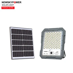 MJ-BW Series Solar Security Projectors New Arrival Security Lamp Motion Sensor 100W-1200W Solar Flood Light With Hidden Camera