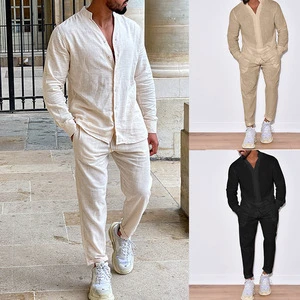 Men's Casual Two-Piece Set Active Bottoms for Daily Wear