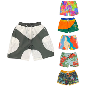 Custom Summer Beach Pants Men's Quick Dry Strips Print Swim Trunks Beach Short Designer Suit Board Shorts for Men