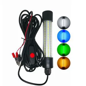 High Brightness LED Fish Finder Lamp IP68 Waterproof Fishing Lures Attracting Underwater Light for Night Fishing