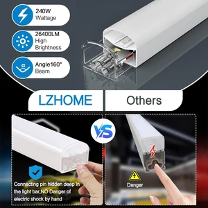 Hexagonal Grid LED Garage Lights 110V-220V IP65 Portable Aluminum Alloy 5-Year Warranty for Studios Gyms Workshops Hotels Barber