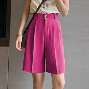 Wholesale Women's New Arrival Summer Bermuda Shorts Women's 4XL Oversized Wide Leg Casual Shorts