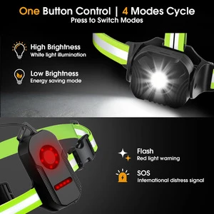 Factory Direct Lightweight LED Chest Lamp for Running With SOS Mode and 40 70cm Length Outdoor Sports Night Run Chest Lamp