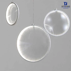 Modern Hardware Glass Chandelier Lighting Hotel Home Living Room LED Decoration Pendant Light