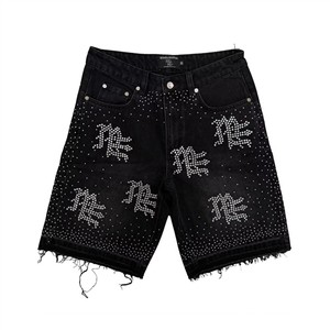 MIXED EMOTION Trendy Latest Full Fashion Vintage Hop Street Men's and Women's Denim Shorts
